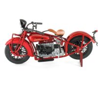 Modellmotorcykel 1930 Four Röd New-Ray