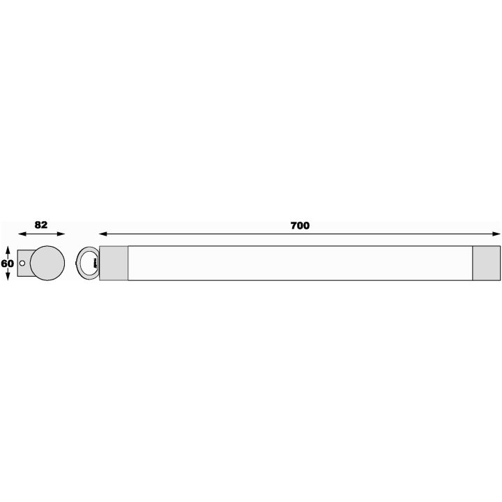 Modica Vägglampa Bad, 12w Led.krom ANETA HOME krom – bild 2