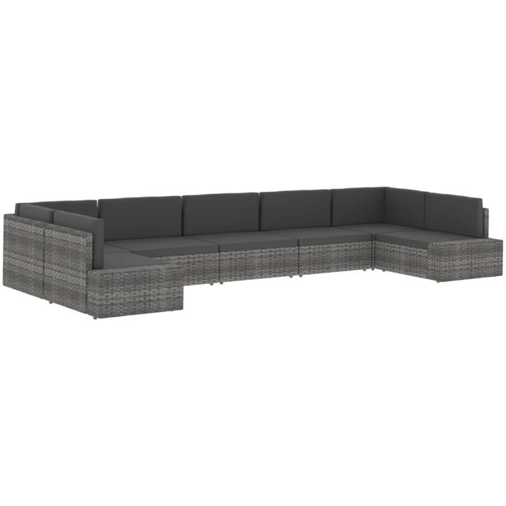 Modulsoffa 2-sits konstrotting brun vidaXL – bild 12