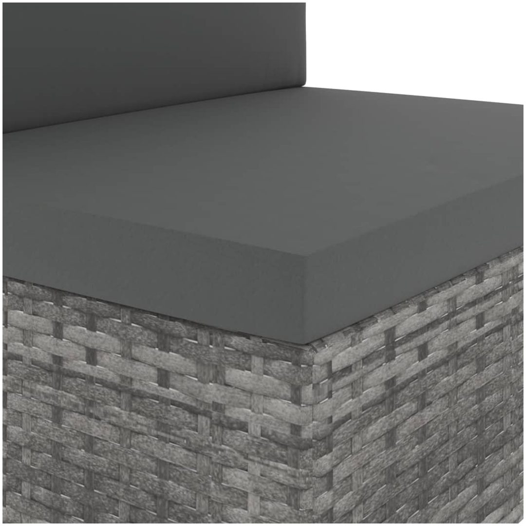 Modulsoffa 2-sits konstrotting grå vidaXL – bild 7