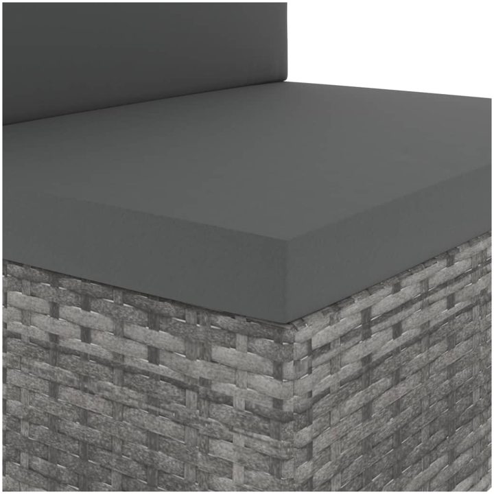 Modulsoffa 2-sits konstrotting grå vidaXL – bild 7