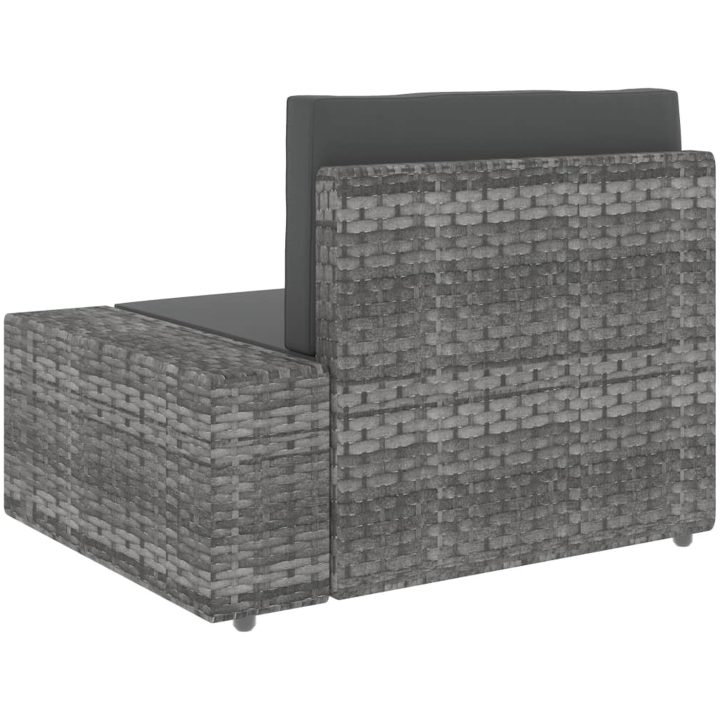 Modulsoffa 3-sits konstrotting grå vidaXL – bild 6