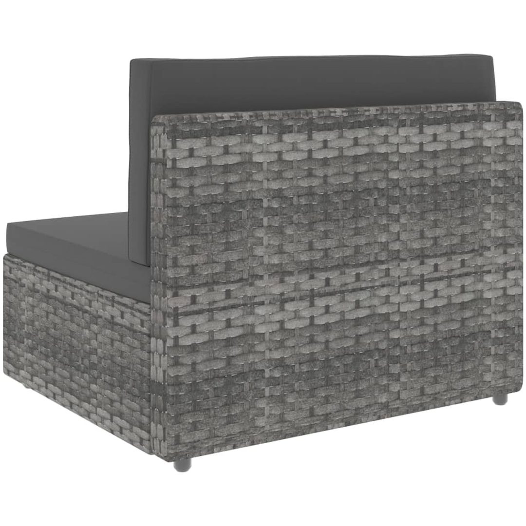 Modulsoffa 3-sits konstrotting grå vidaXL – bild 10