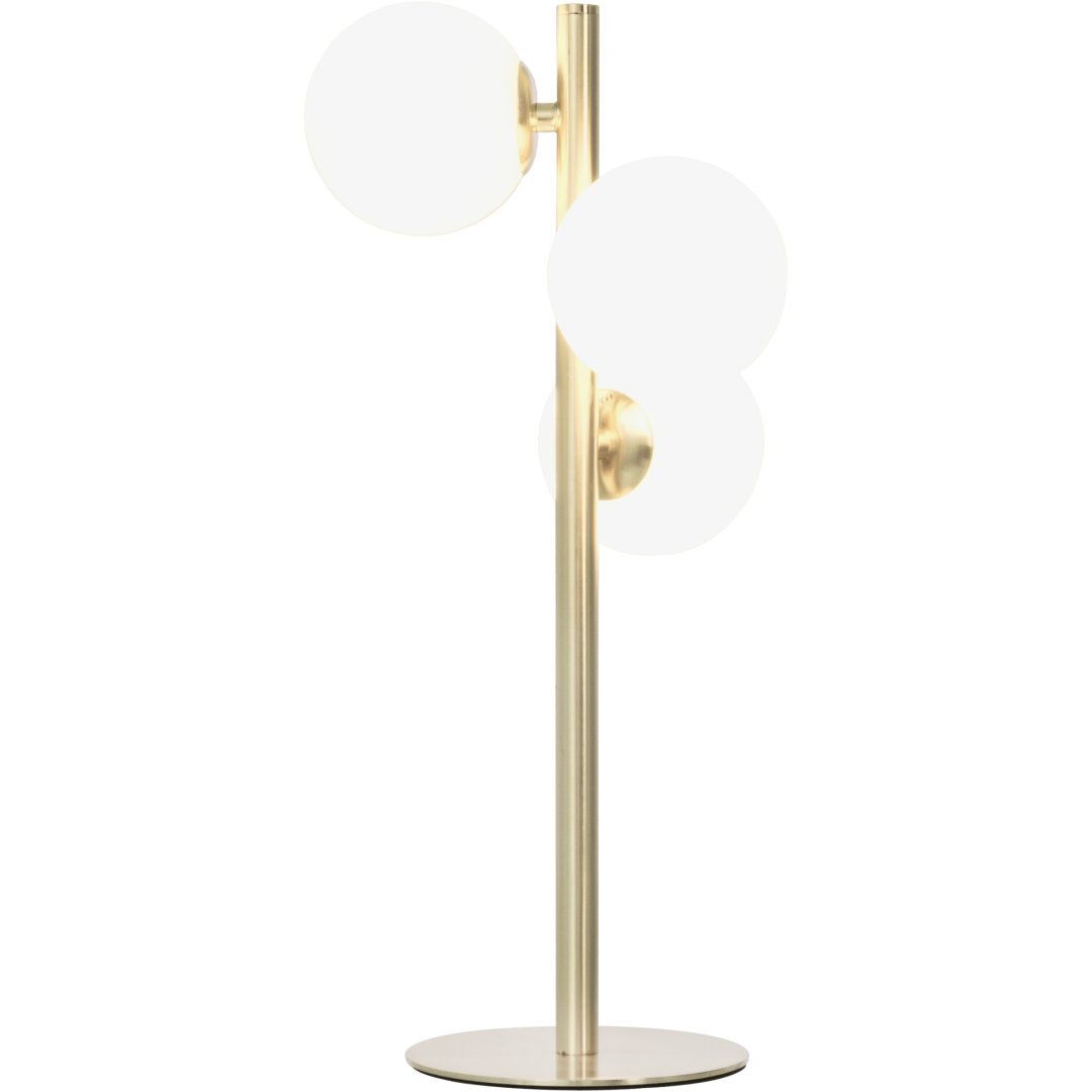 Molekyl Bordlampa 3a, Matt Mässing/vit ANETA HOME Sockel G9 Matt Mässing /Vit