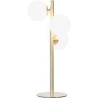 Molekyl Bordlampa 3a, Matt Mässing/vit ANETA HOME