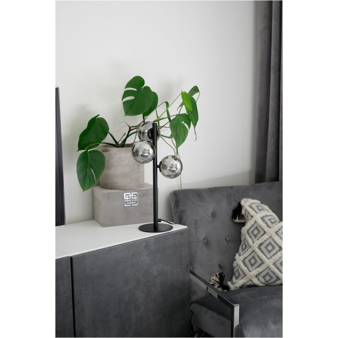 Molekyl Bordlampa 3a, Svart/rök ANETA HOME Sockel G9 Svart /Rökgrå – bild 6