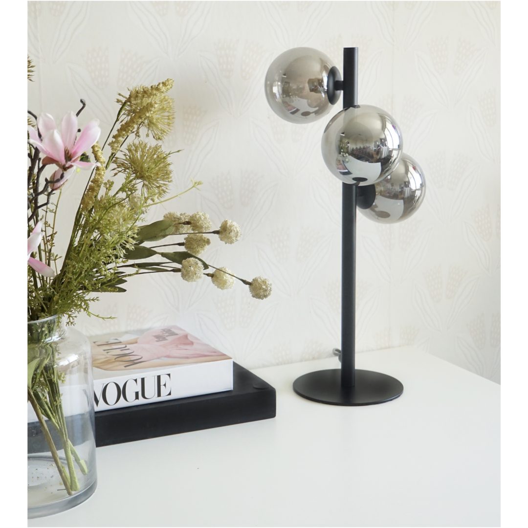 Molekyl Bordlampa 3a, Svart/rök ANETA HOME Sockel G9 Svart /Rökgrå – bild 5