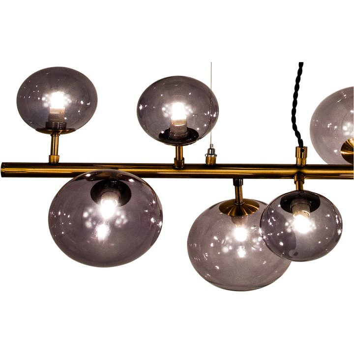 Molekyl Taklampa L73, Antik/rök ANETA HOME Sockel G9 – bild 3