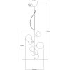Molekyl Taklampa Lodrät, Svart/rök ANETA HOME Sockel G9 Svart /Rökgrå – miniatyr 7