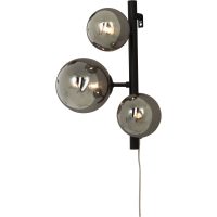 Molekyl Vägglampa, Svart/rök ANETA HOME