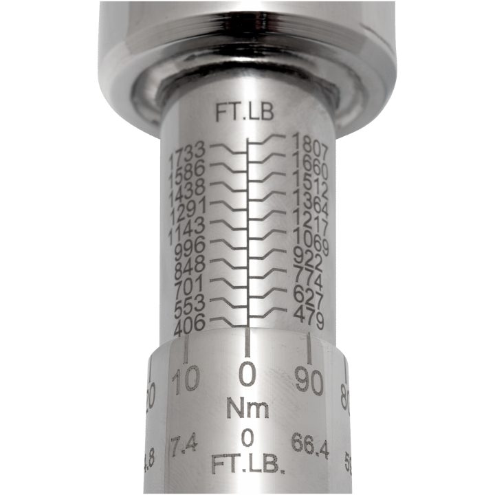 Momentnyckel Mekanisk justerbar 300-1500 Nm BAHCO 1690 mm / 300-1500 Nm / 7455-1500 – bild 2