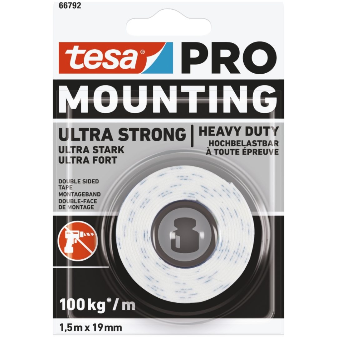 Mont Tejp Pro Ult Strong TESA Bredd: 19 mm L: 15 m