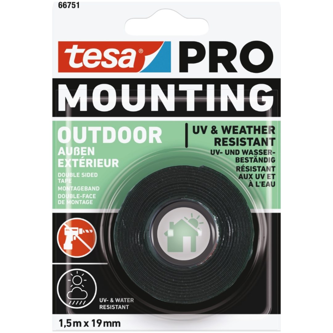Mont Tejp Pro Utomhus TESA Bredd: 19 mm L: 15 m