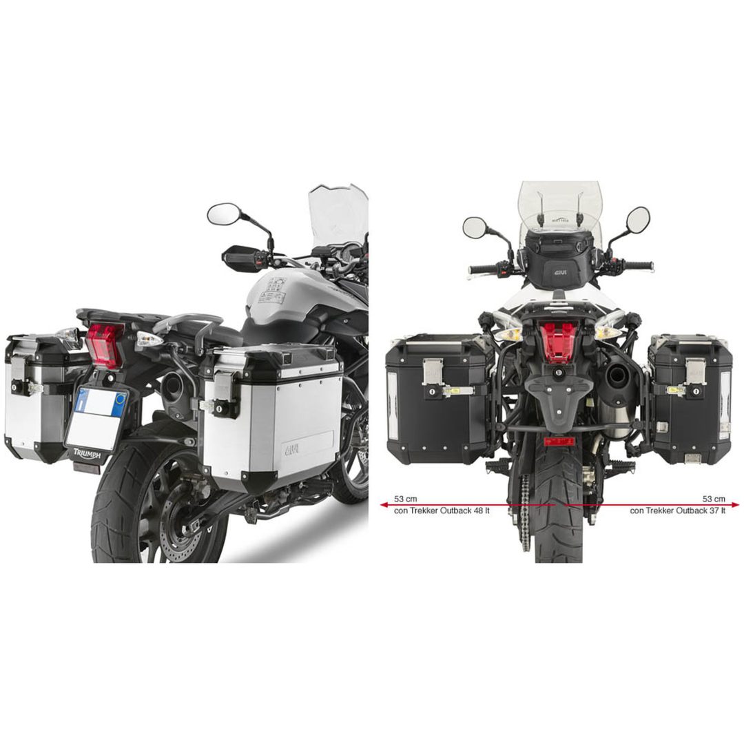 Montering Sidoväskor monokey Givi Trekker outback