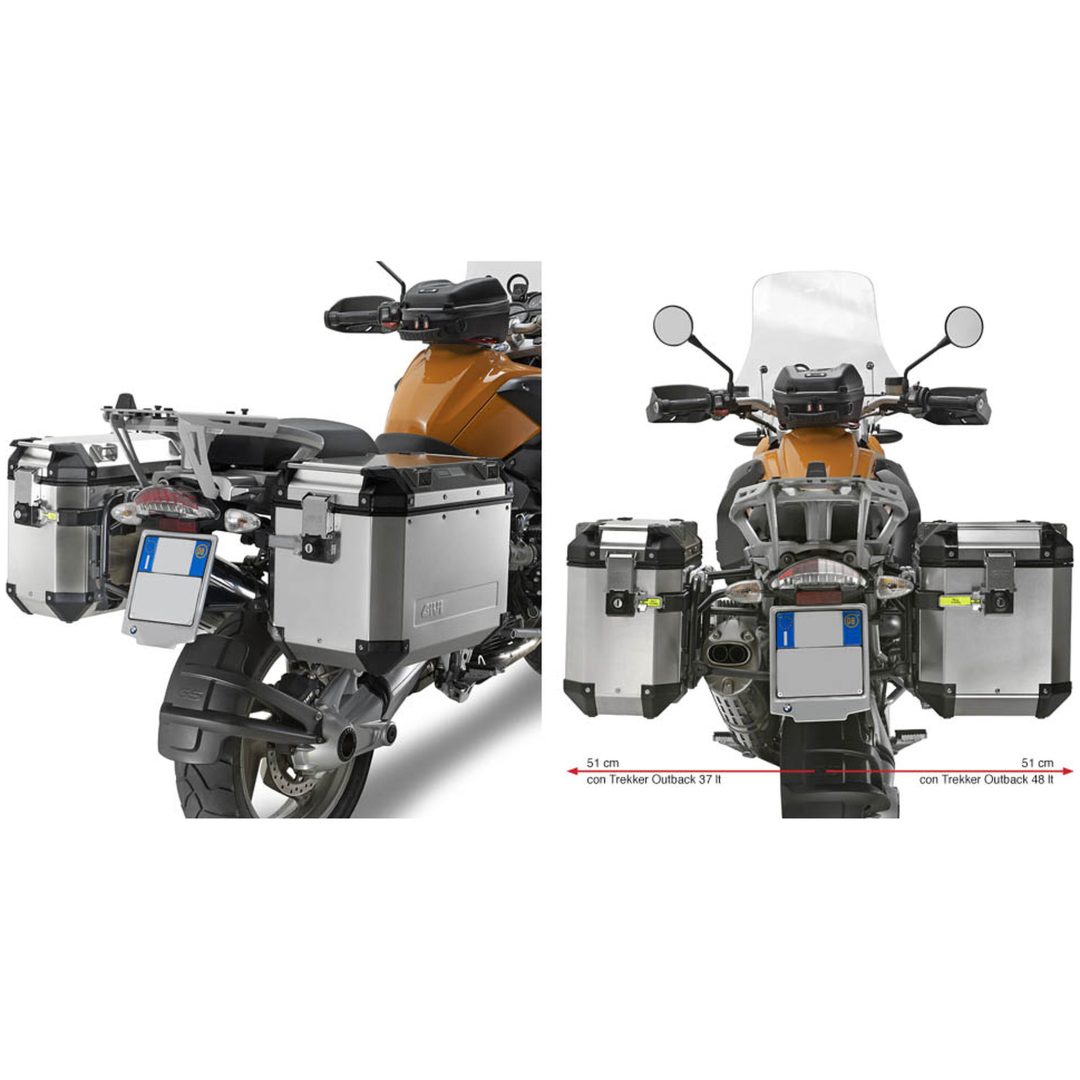 Montering Sidoväskor monokey Givi Trekker outback