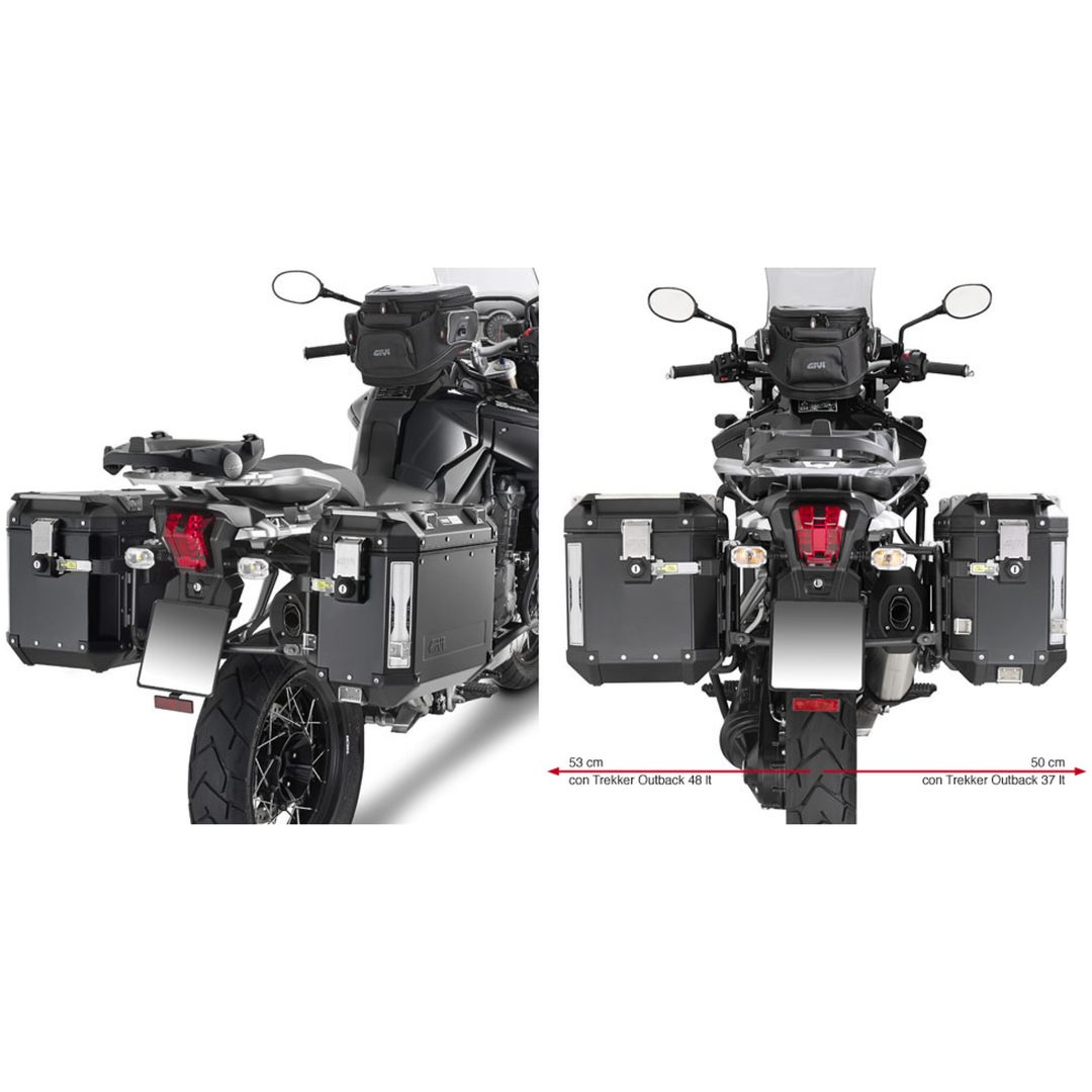 Montering Sidoväskor monokey Givi Trekker outback