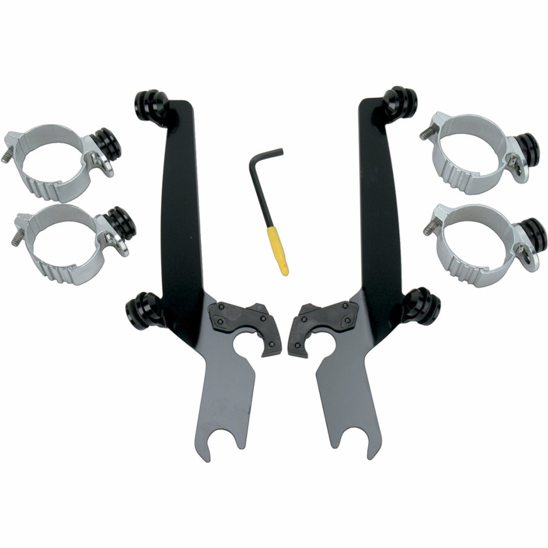 Monteringskit Sportshield Trigger-Lock Polerad MEMPHIS SHADES Svart