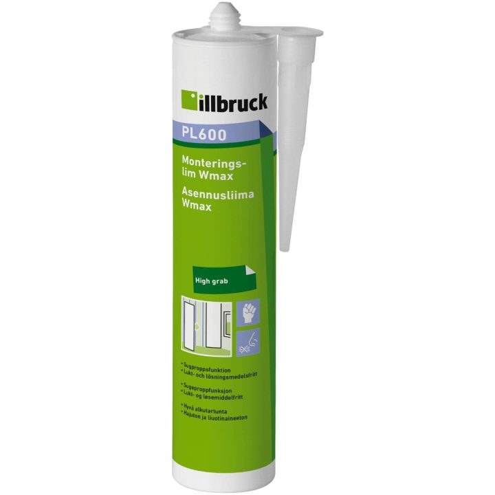 Monteringslim PL600 Wmax LIM MONTERING PL600 WMAX 310ML – bild 2