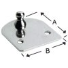 Monteringsplatta Compact Flat Plate med tapp Osculati – miniatyr 2