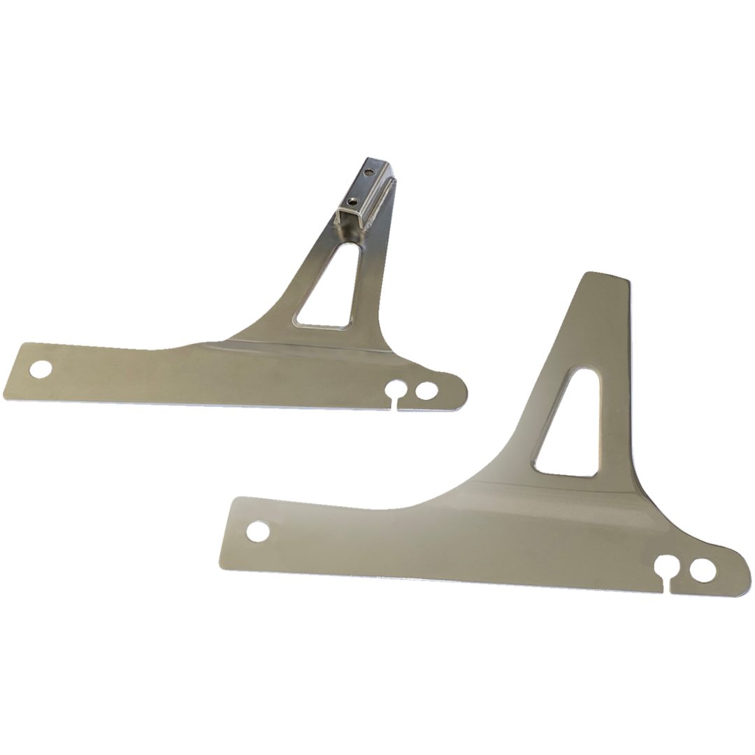 Monteringsplatta Square Sissy Bar Chrome Drag Specialties