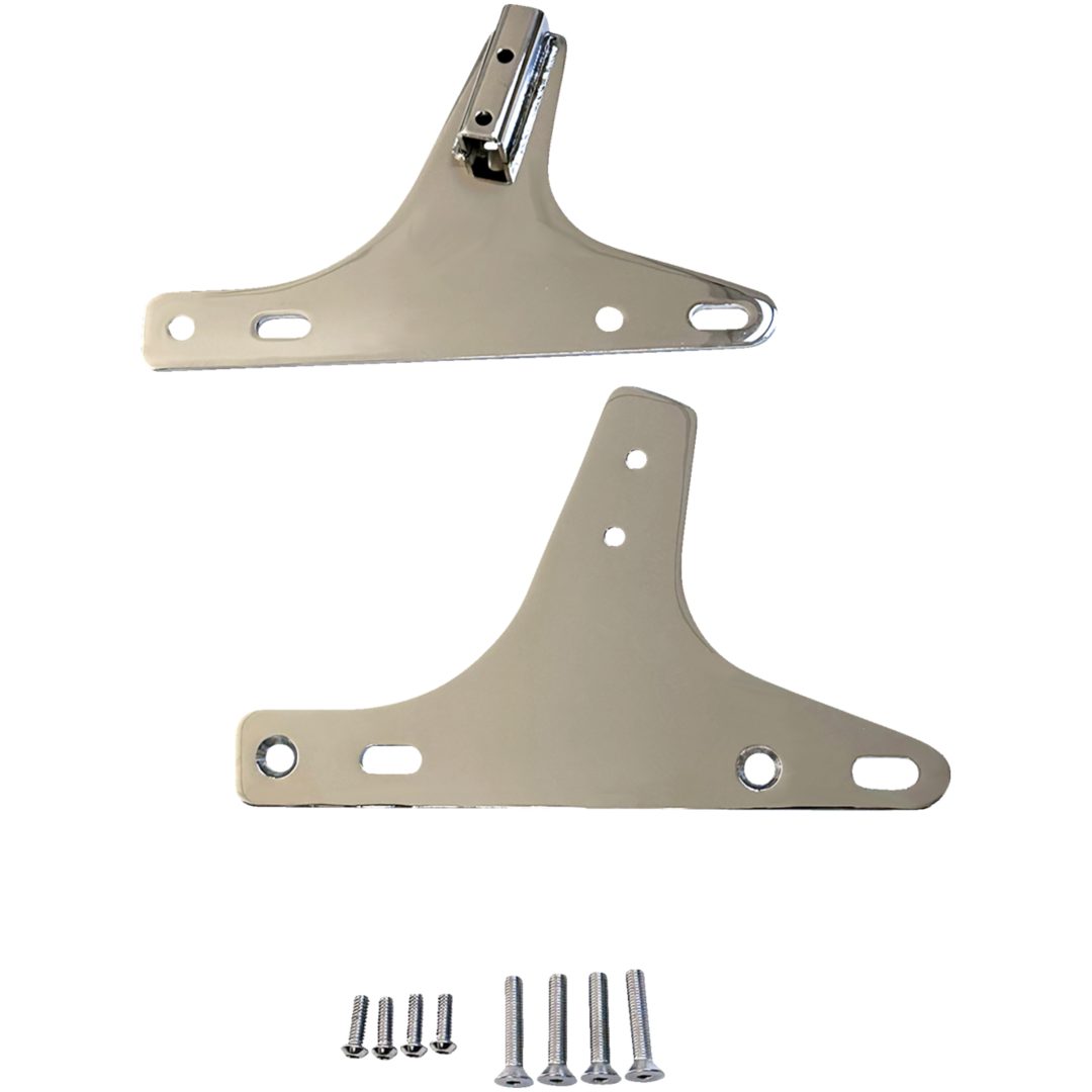 Monteringsplatta Square Sissy Bar Chrome Drag Specialties