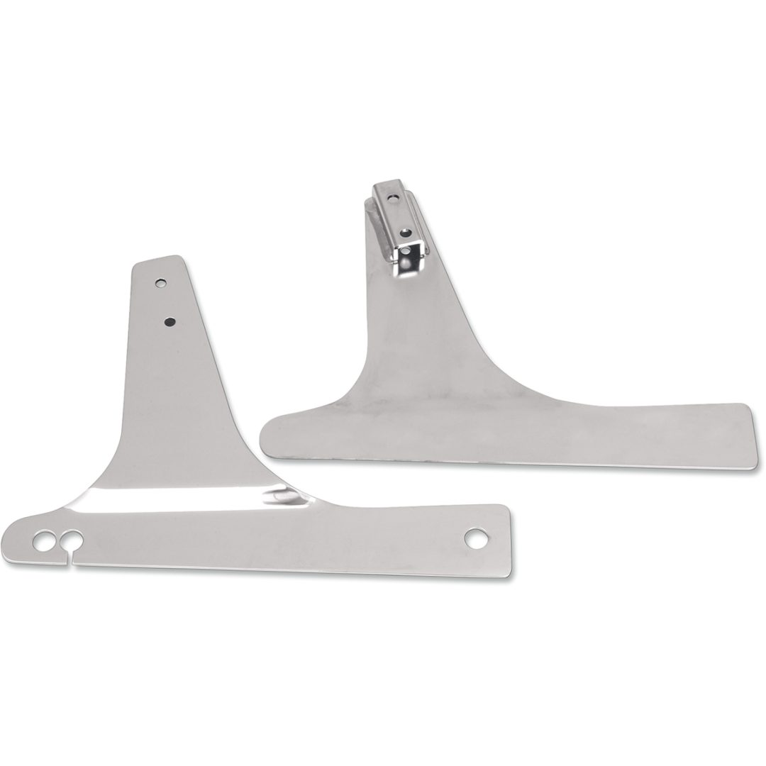 Monteringsplatta Square Sissy Bar Chrome Drag Specialties Sidoplatta – bild 2