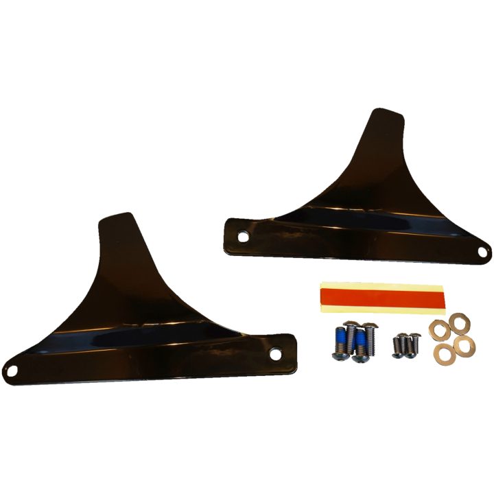 Monteringsplattor Square Sissy Bar Svart Drag Specialties – bild 3
