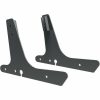 Monteringsplattor Square Sissy Bar Svart Drag Specialties Sidoplattor – miniatyr 1