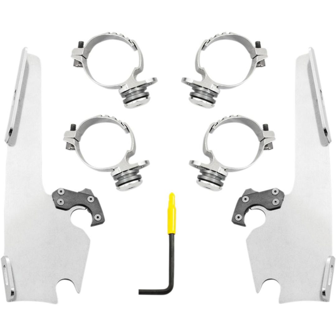 Monteringssats Batwing Trigger-Lock Silver MEMPHIS SHADES HD