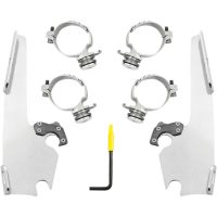 Monteringssats Batwing Trigger-Lock Silver MEMPHIS SHADES HD