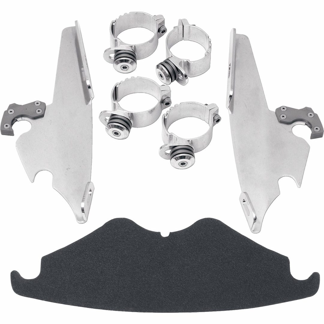 Monteringssats Vindruta Trigger-Lock Justerbar Silver MEMPHIS SHADES HD
