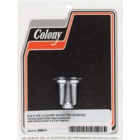 Monteringsskruvkit Luftfilterkåpa Krom COLONY