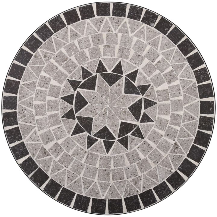 Mosaikbord 3 st keramik grå vidaXL – bild 5