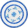 Mosaikbord blå och vit keramik vidaXL 50 x 70 cm – miniatyr 6