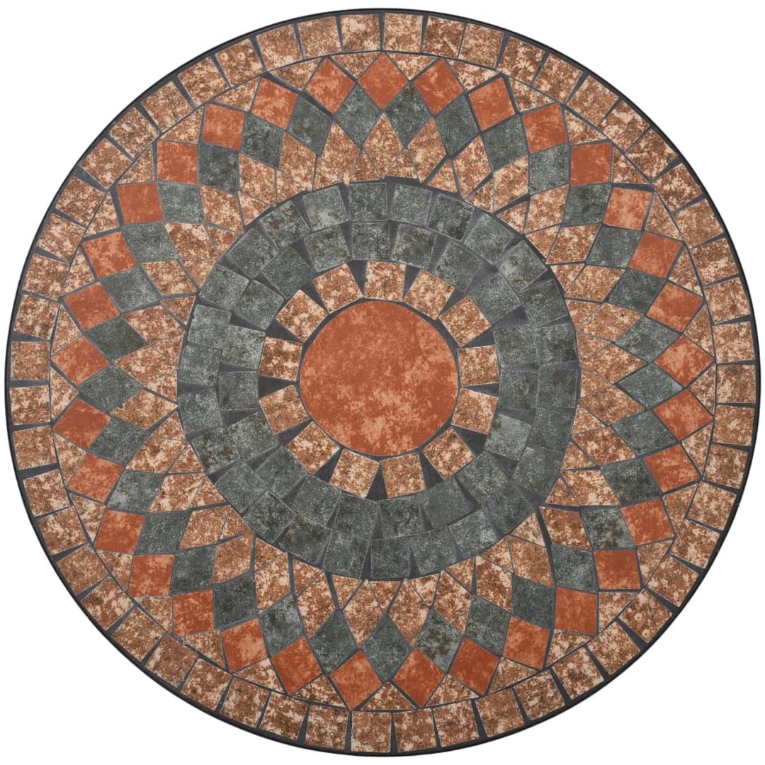 Mosaikbord orange/grå keramik vidaXL 60 cm – bild 7