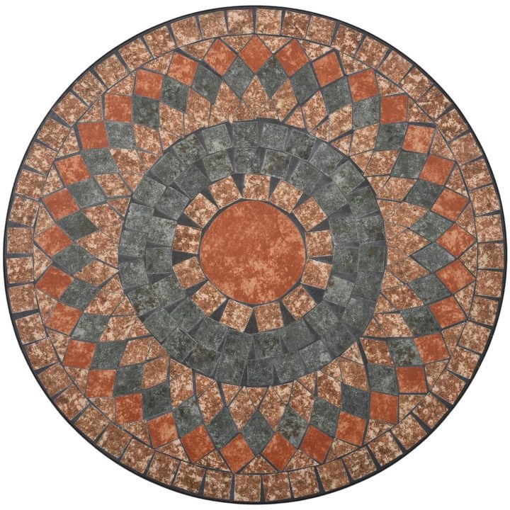 Mosaikbord orange/grå keramik vidaXL 60 cm – bild 7