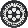 Mosaikbord svart och vit keramik vidaXL 50 x 70 cm – miniatyr 6