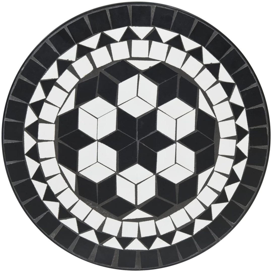 Mosaikbord svart och vit keramik vidaXL 50 x 70 cm – bild 6
