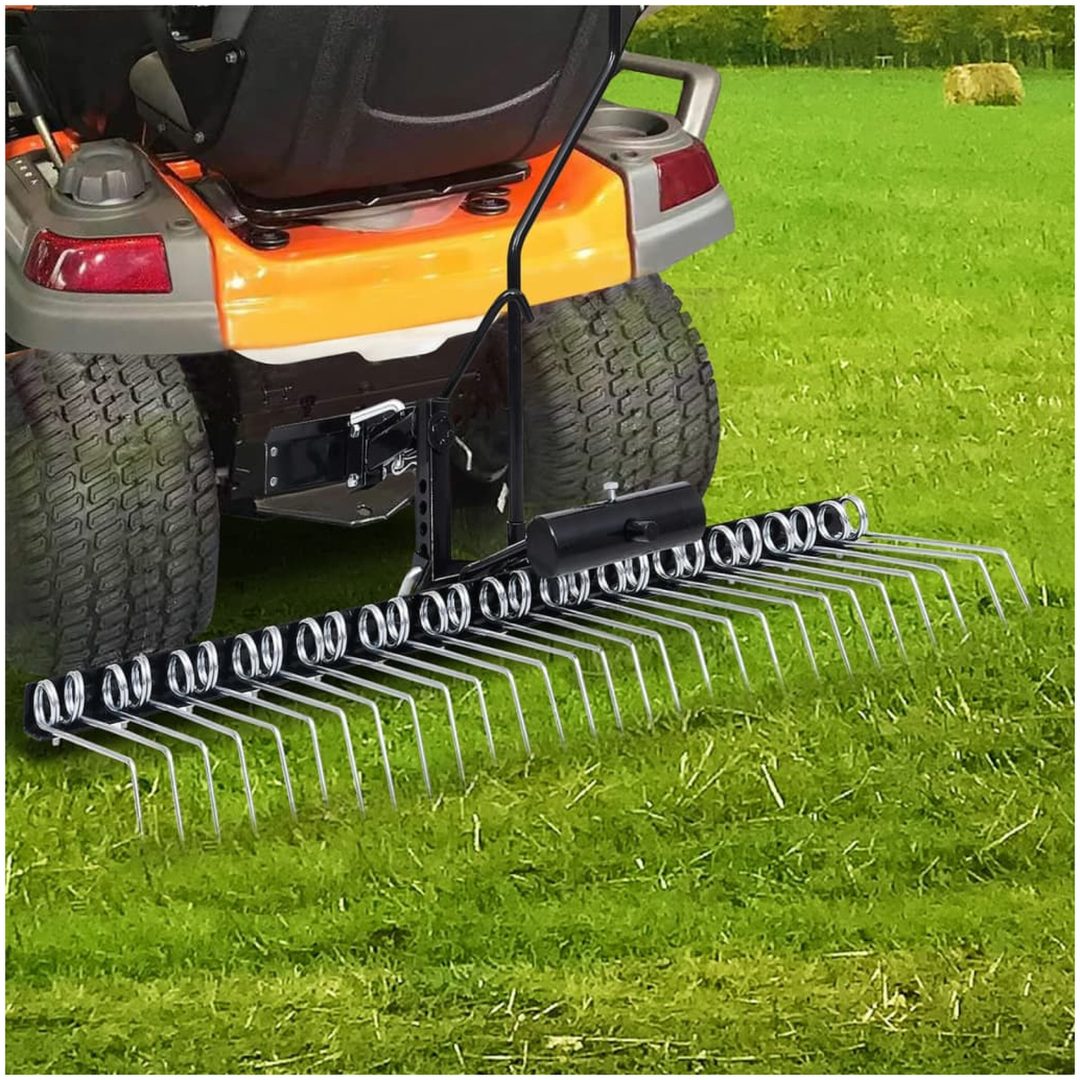 Mossrivare för åkgräsklippare 109 cm vidaXL