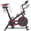 Motionscykel med pulsmätare svart och röd vidaXL – miniatyr 3