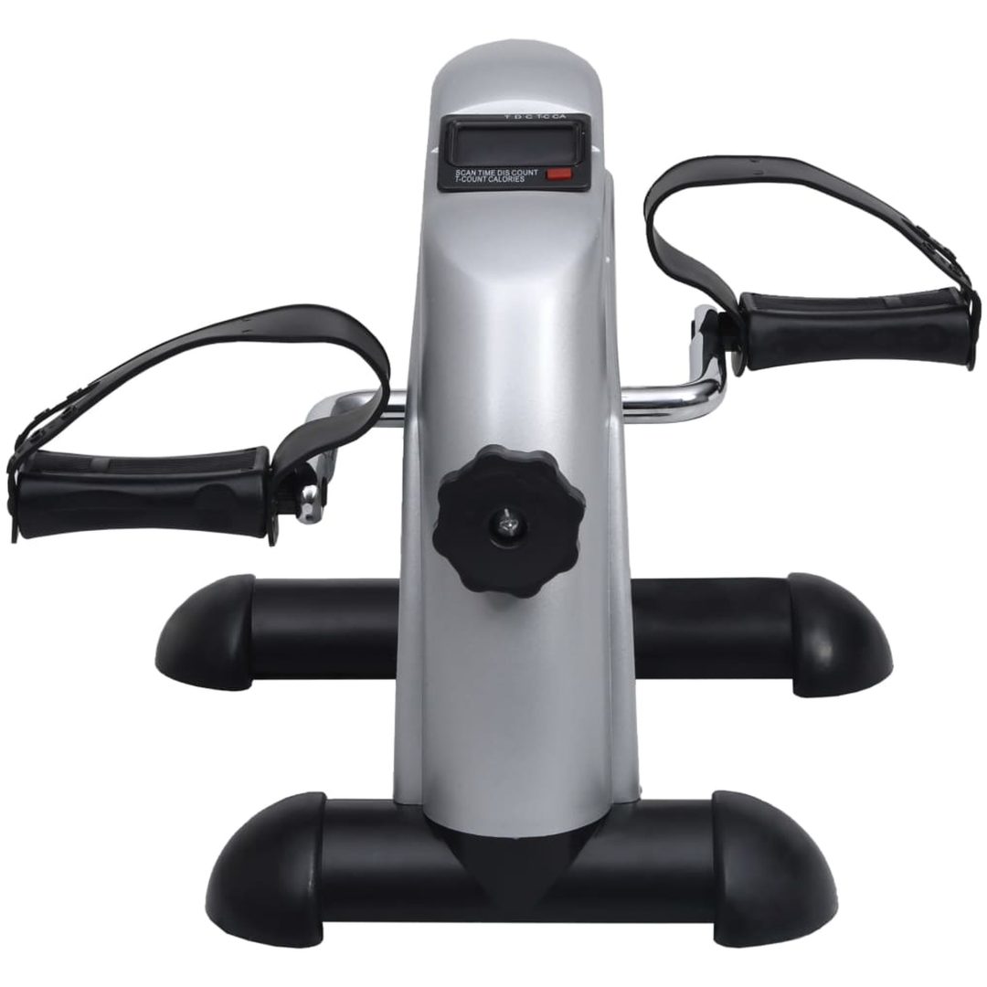 Motionscykel mini med svänghjul i plast silver vidaXL – bild 2