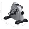 Motionscykel mini med svänghjul i plast silver vidaXL – miniatyr 5