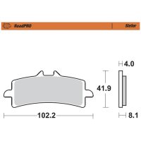 Moto-Master, Bromsbelägg RoadPRO Sinter, FRAM, DUCATI 24-25 DesertX 937 Rally, TRIUMPH 22-25 TIGER 1200 RALLY, 20-25 TIGER 900 RALLY