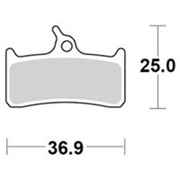 Motomaster Brake pad bicycle Organic: Shimano XT BR-M755 Grimeca System