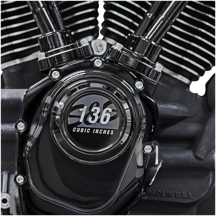Motor Mk136 Black Edition Svart S&S CYCLE – bild 2