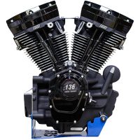 Motor MK136 med 475G Kamaxel Svart S&S CYCLE