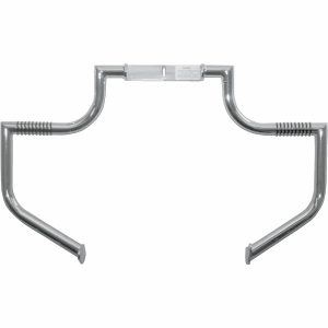 Motorbåge Linbar® Med Fotpinne Krom/Svart LINDBY