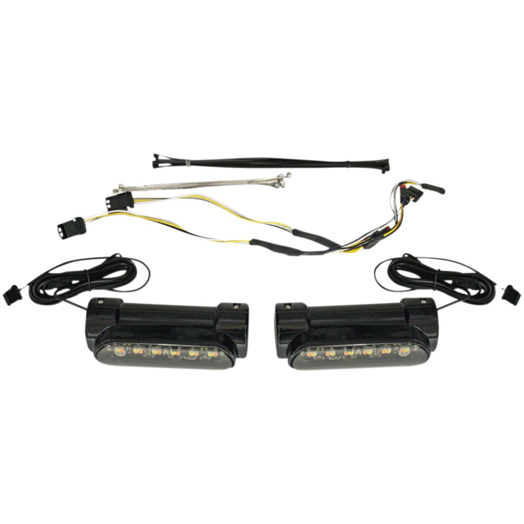 Motorcykel Led-lampor Dynamic Amber/White Engine Guard Rök/Svart CUSTOM DYNAMICS Tillbehörsbelysning – bild 2