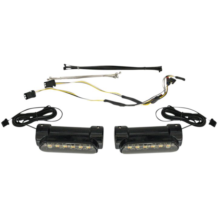Motorcykel Led-lampor Dynamic Amber/White Engine Guard Rök/Svart CUSTOM DYNAMICS Tillbehörsbelysning – bild 2