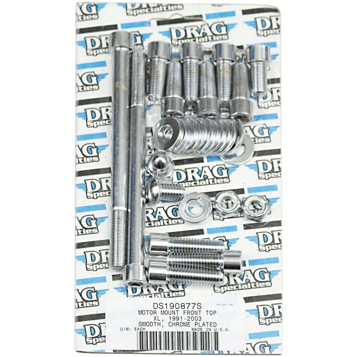 Motorfästebultset Krom Silver DRAG SPECIALTIES – bild 2
